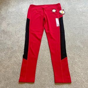 Bioworld The Flash Leggings Womens XL Red Stretch Athletic Gym Workout DC Comics